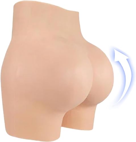HSTBLEOO Gefälschte Vagina Höschen Silikon Hosen Crossdressing Unterwäsche Hip Lift Butt Shaper Control Höschen(White,Basics) von HSTBLEOO