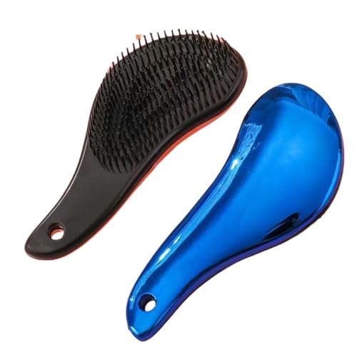 HSTWODE 1 Stück Entwirrbürste für Lange Haare und Kurze | Die Perfekte Detangler-Bürste für Locken, Glattes, Dickes, Dünnes Haar | Haarbürste für Kinder und Damen (Schatzblau) von HSTWODE