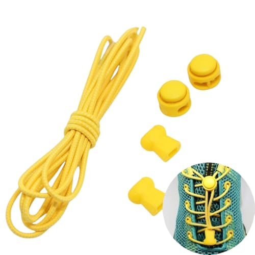 HSTWODE 1 Stück Schnürsenkel ohne Binden – Elastische Schlaufen für Erwachsene & Kinder – Rutschfeste Zugbänder（13 Farben）– Passend für Laufschuhe, Sportschuhe, Sneaker (Violett) von HSTWODE