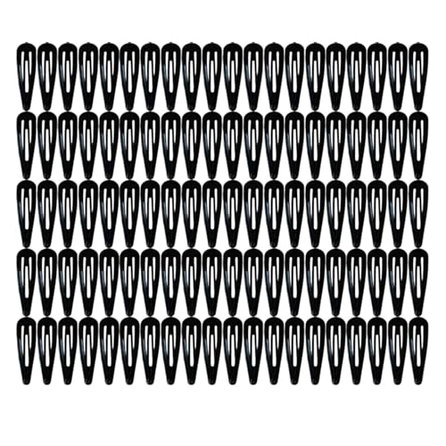 HSTWODE 100/120 PCS Snap Haarspangen Metall Basic Grips 5CM/2IN Kleine Haarspangen Geflochtene Haarspangen Für Frauen Haar Zubehör (100) von HSTWODE