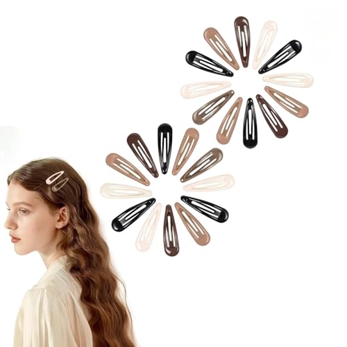 HSTWODE 12/24 Stück 5cm Lange Snap,Haarspangen für Damen,Haarclips Groß Metall Haarklammern (24) von HSTWODE