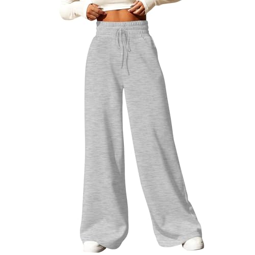 HSUAYEUD Damen Jogginghose,Jogginghose Damen Baumwolle Jogging Hose für Frauen Sporthose Lange Freizeithose Trainingshose Jungen Jogger Slim Fit von HSUAYEUD