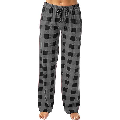 HSUAYEUD Pyjamahose Damen lang Schlafanzughosen für Damen Lang Karierte Pyjamahose Stretch Freizeithose Weich Schlafhose mit Taschen L HSUAYEUD Pyjamahose Damen lang Schlafanzughosen für Damen Lang Karierte Pyjamahose Stretch Freizeithose Weich Schlafhose mit Taschen L von HSUAYEUD