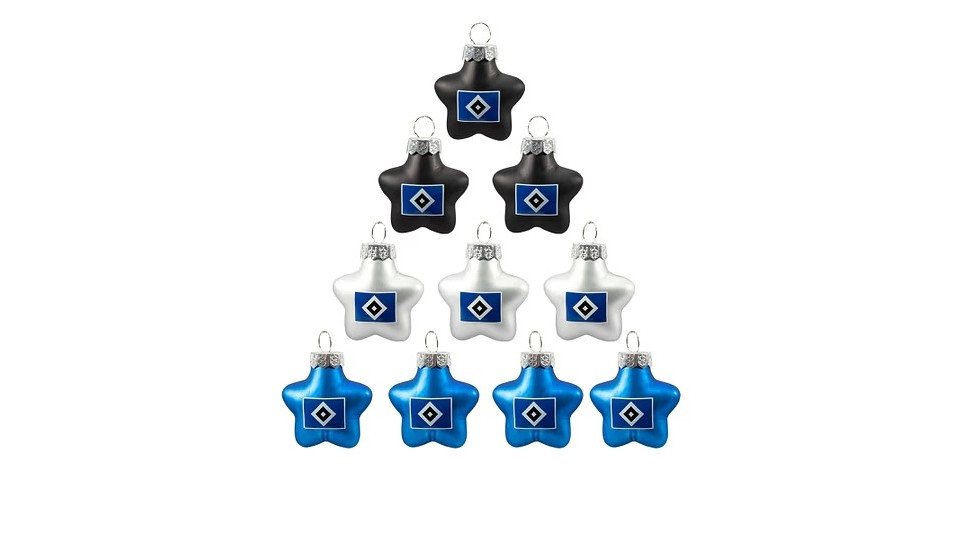 HSV Armband HSV CHRISTBAUMKUGELN 10er Stern von HSV