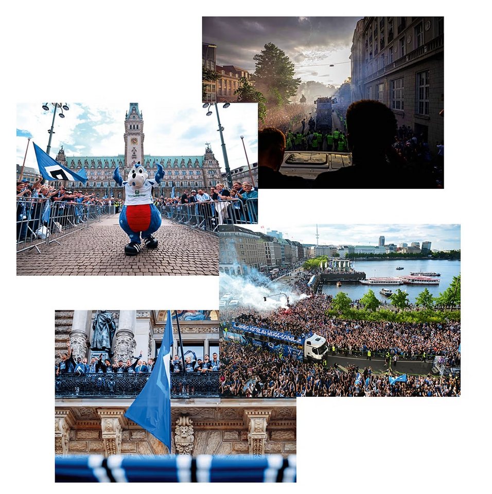 HSV Armband HSV Poster 4er-Set Aufstieg 24/25 Stadt von HSV