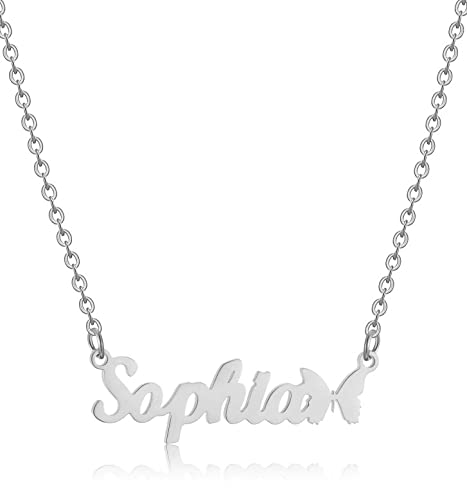 HSWYFCJY Namenskette für Damen, Personalisiert Kette mit Namen, Silber Gold Roségold Namen Kette Halskette Schmuck für Frauen HSWYFCJY Namenskette für Damen, Personalisiert Kette mit Namen, Silber Gold Roségold Namen Kette Halskette Schmuck für Frauen von HSWYFCJY