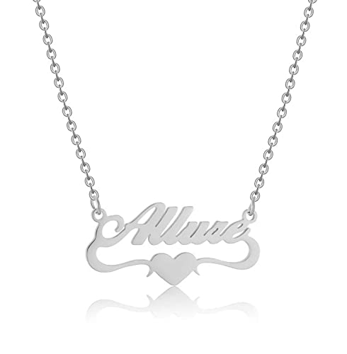 HSWYFCJY Namenskette für Damen, Personalisiert Kette mit Namen Herz, Silber Gold Roségold Namen Kette Halskette Schmuck für Frauen HSWYFCJY Namenskette für Damen, Personalisiert Kette mit Namen Herz, Silber Gold Roségold Namen Kette Halskette Schmuck für Frauen von HSWYFCJY