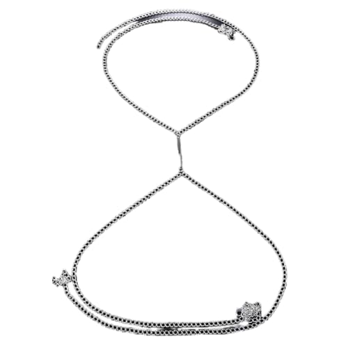 Körperketten, Accessoire, Geschirr, Körperkette, sexy Metallbrust für Frauen, Geschenk, Körperschmuck, Halskette, BH-Kette, Bikini, Strand-Geometrie (1 b) von HSYHKDSY