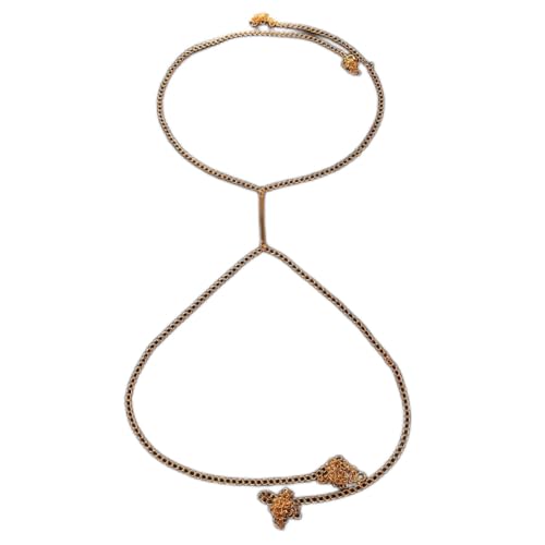 Körperketten, Accessoire, Geschirr, Körperkette, sexy Metallbrust für Frauen, Geschenk, Körperschmuck, Halskette, BH-Kette, Bikini, Strand-Geometrie (2 b) von HSYHKDSY