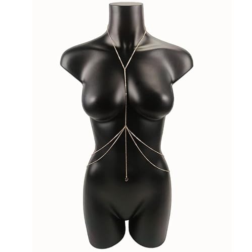 Körperketten Anhänger Körperkette Schmuck Brustkette Bikini Sexy Modeketten Taille Für Frauen Goth Strand Punk Geschenk BH Zubehör von HSYHKDSY