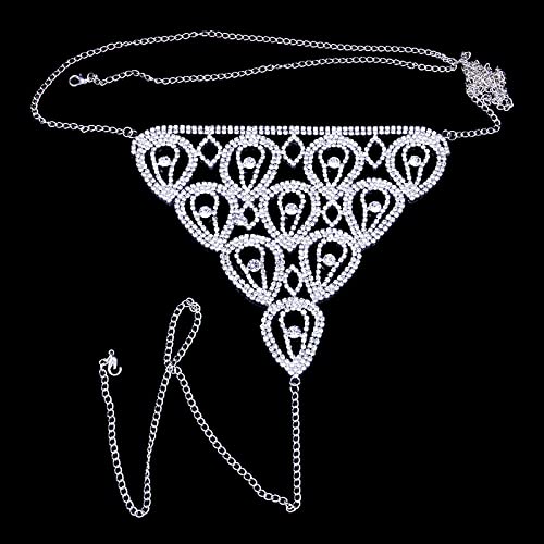 Körperketten Frauen Körperkette Schmuck Brustkette Mini Unterhose Tanz Nachtclub Sexy Frauen Geschenk (3 b) von HSYHKDSY