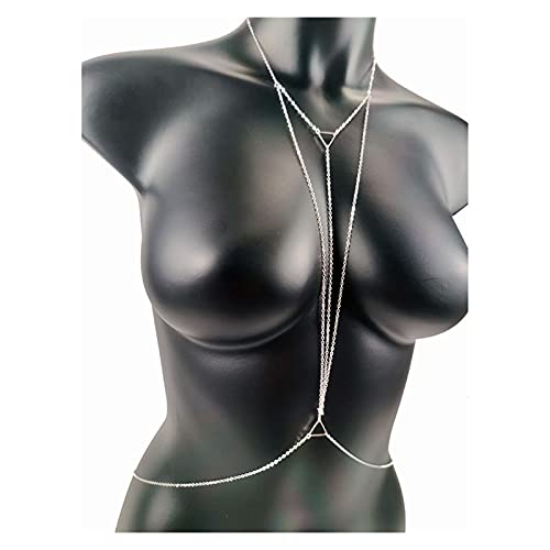 Partyketten, Brustketten, sexy Körperschmuck, Körperkette, Bikini für Frauen, Accessoires, Strand-Taille, Geschenk, Halsketten, Strand-Körperschmuck für Frauen und Mädchen, Körperschmuck von HSYHKDSY