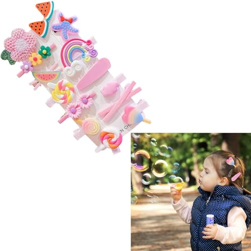 14 Stück Haarspangen Mädchen, Rosa Haarspangen in verschiedenen Formen,für Haarklammern Mädchen Kinder Baby Geschenk,Haarclips Kleine Haarspangen Damen von HSYTEK