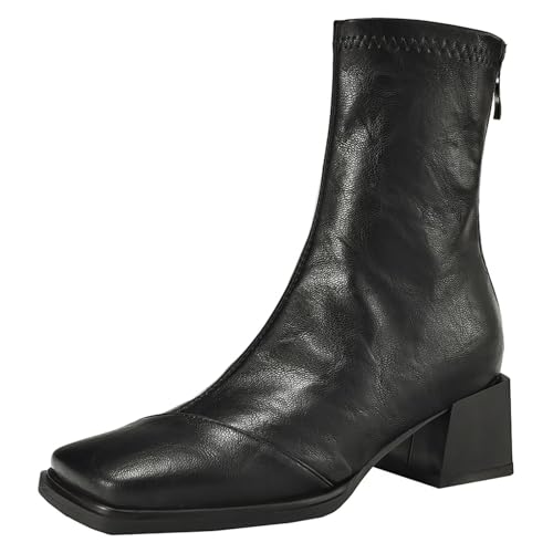 HSyc JRX Blockabsatz Stiefeletten Damen 5cm Absatz Herbst Winter Stiefel 38 von HSyc JRX