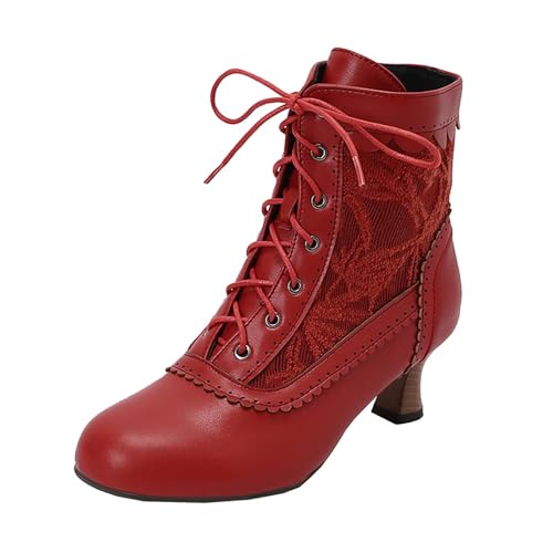 HSyc JRX Damen Schnüstiefeletten mit 5cm Kleinem Absatz Stiefeletten Ankle Boots Winter Stiefel 36 HSyc JRX Damen Schnüstiefeletten mit 5cm Kleinem Absatz Stiefeletten Ankle Boots Winter Stiefel 36 von HSyc JRX