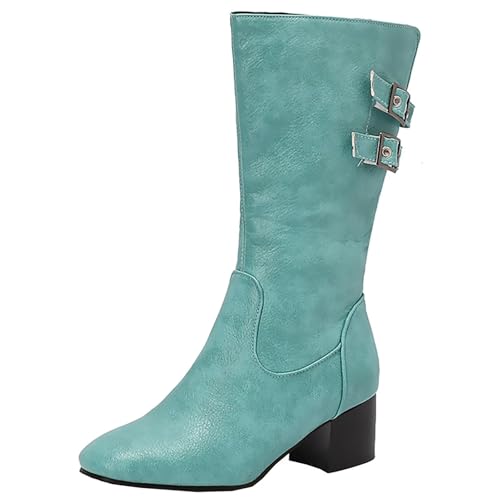 HSyc JRX DamenBlockabsatz Halbstiefel mit 5cm Absatz und Schnalle Halbschaft Stiefel Winter Schuhe 39.5 HSyc JRX DamenBlockabsatz Halbstiefel mit 5cm Absatz und Schnalle Halbschaft Stiefel Winter Schuhe 39.5 von HSyc JRX