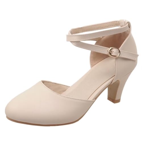 HSyc JRX Geschlossen Pumps mit Kleiner Absatz und Riemchen Damen Schuhe 36.5 HSyc JRX Geschlossen Pumps mit Kleiner Absatz und Riemchen Damen Schuhe 36.5 von HSyc JRX