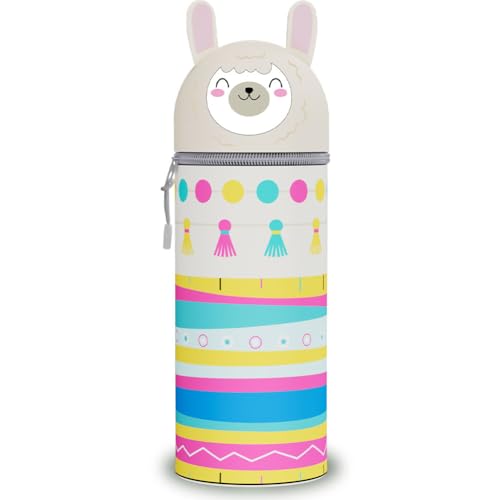 2-in-1 Weiche Silikontasche - Kawaii Federmäppchen - mäppchen,Stand Up Federmäppchen, Tier Stifthalter, Stifthalter Bleistifttasche Mädchen Junge Halloween Christmas von HTGWCG