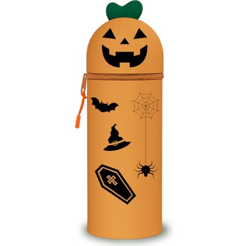 2-in-1 Weiche Silikontasche - Kawaii Federmäppchen - mäppchen, Stand Up Federmäppchen, Tier Stifthalter, Stifthalter Bleistifttasche Mädchen Junge Halloween Christmas (D) von HTGWCG