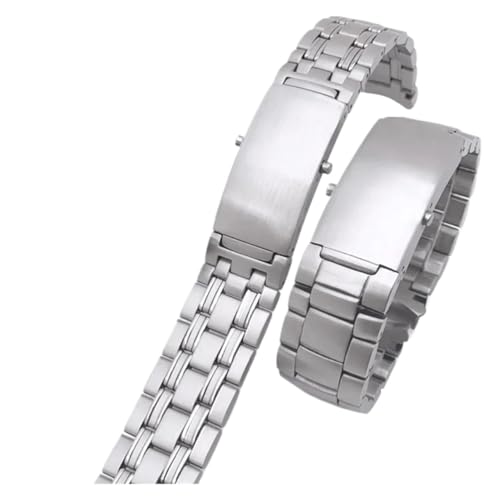 HTHRRFE Uhrenarmbänder Armband Kompatibel Mit Omega Planet Ocean 007 Seamaster 600 Metallarmband Uhr Herren Edelstahl Uhrenarmband Kette 18mm 20mm(5Beads-Silvery,20mm) von HTHRRFE