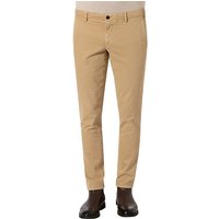 HTL Herren Chino braun Baumwolle Slim Fit von HTL