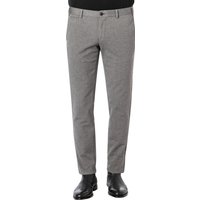 HTL Herren Chino grau Baumwolle meliert Slim Fit von HTL