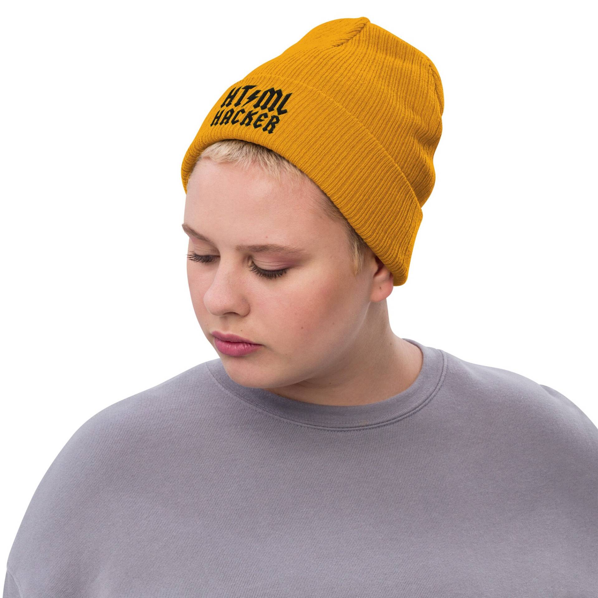 Html Hacker - Recycelte Manschettenbeanie Html Hacker - Recycelte Manschettenbeanie von HTMLZ
