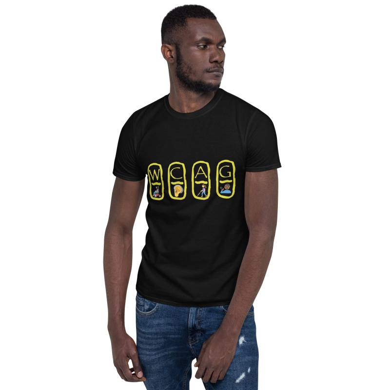 Wcaglyphics - Kurzärmeliges Unisex T-Shirt von HTMLZ