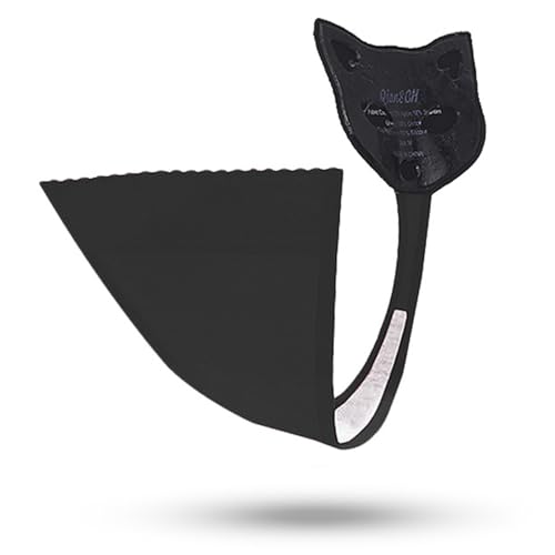 HTRUIYA Katze Form Unsichtbare Slips Trägerlos C String Frauen Unsichtbare C-förmige Höschen Selbstklebende Trägerlose Tangas, Schwarz, Einheitsgröße von HTRUIYA