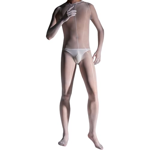 HTRUIYATY Herren Bodystocking öL GläNzend Strumpfhose Herren GläNzend GanzköRper Nylon Catsuit GanzköRper Strumpfhosen von HTRUIYATY