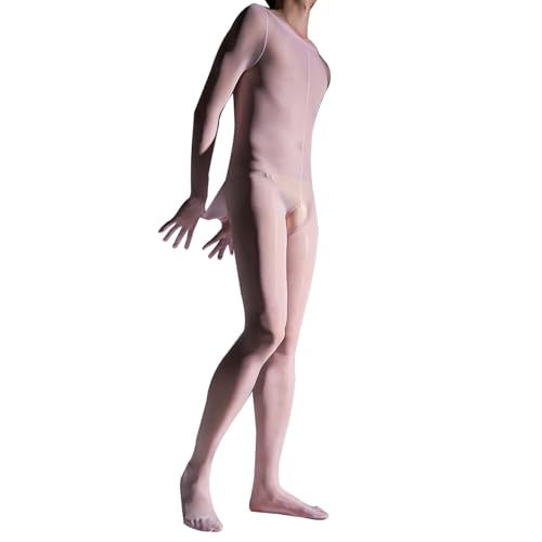 HTRUIYATY Herren Bodystocking öL GläNzend Strumpfhose Herren GläNzend GanzköRper Nylon Catsuit GanzköRper Strumpfhosen von HTRUIYATY