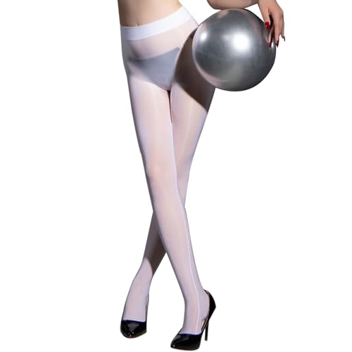 HTRUIYATY Nahtlose Strumpfhose Damen 6 Den Strumpfhose Glänzend Öl Strumpfhosen Transparent Feinstrumpfhose von HTRUIYATY