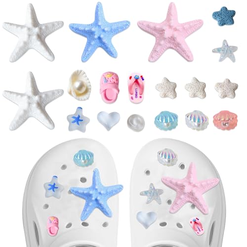 HTTDSLF 18 Stück Schuh Charms, Schuhanhänger, Shoe Schuhanstecker, Sommerfrische Strandschuh Schuh Anstecker, für Charms Glitzer, PVC Shoe Charm für Mädchen Frauen Kinder von HTTDSLF