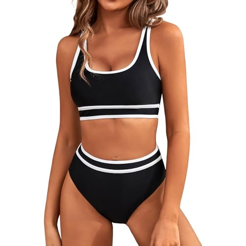 HTTDSLF Bikini Damen Set Sexy Badeanzug Bauchweg Hohe Taille Bikini Sets Sport Bikini-Sets High Waist Bademode Push Up Gerippt HTTDSLF Bikini Damen Set Sexy Badeanzug Bauchweg Hohe Taille Bikini Sets Sport Bikini-Sets High Waist Bademode Push Up Gerippt von HTTDSLF