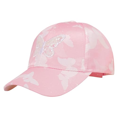 HTTDSLF Kindermütze Mädchen Sommer Kinder Baseball Cap Baby Kleinkind Baseballmütze Baumwolle Verstellbarer Sonnenhut Outdoor Schmetterlinge Kappe Frühling Sommer für Junge Mädchen Baby Kleinkind von HTTDSLF