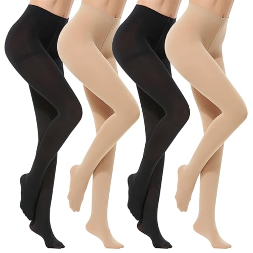 HTTDSLF Thermostrumpfhose Pantyhose Wärmende Damen Thermo Strumpfhose, 4Pcs Strumpfhosen für Damen, 120 Den Damenstrumpfhose von HTTDSLF
