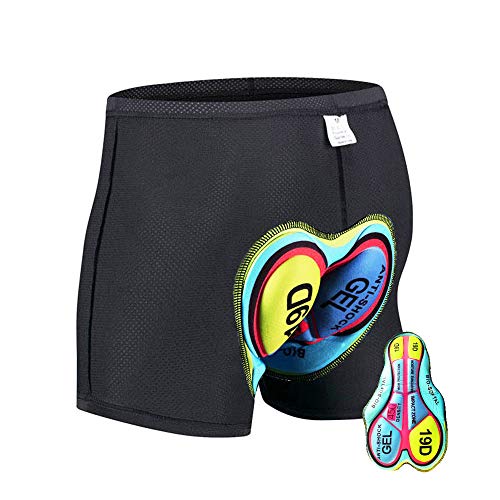 HTTOAR Professionelle Fahrradshorts mit Gel-Polsterung für Männer - Atmungsaktive,Radlerhose mit Gel-Pad für Roadbike und MTB(Green, 3XL) von HTTOAR