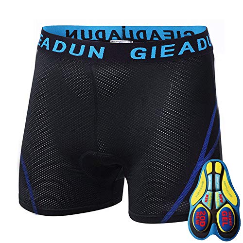 HTTOAR Professionelle Fahrradshorts mit Gel-Polsterung für Männer - Atmungsaktive,Radlerhose mit Gel-Pad für Roadbike und MTB (20D, XL) von HTTOAR