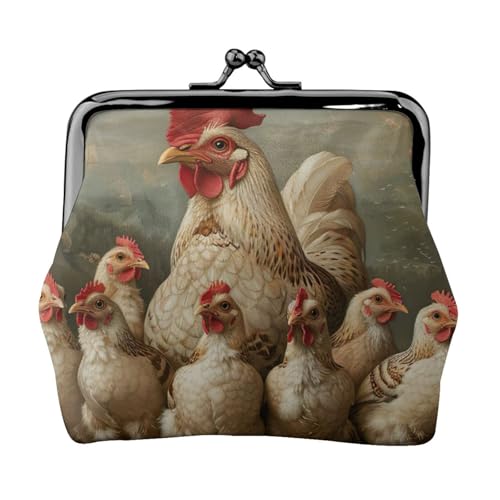 A Brood of Chickens Print, leichte Damengeldbörse, exquisite kleine wasserdichte Tasche für Münzen und Karten von HTTUP