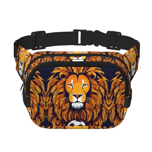 Coole Tasche mit Löwen-Druck, vielseitig, quadratisch, doppellagig, trendig, für Damen und Herren, für den täglichen Gebrauch, Schwarz, Einheitsgröße, Schwarz , Einheitsgröße Coole Tasche mit Löwen-Druck, vielseitig, quadratisch, doppellagig, trendig, für Damen und Herren, für den täglichen Gebrauch, Schwarz, Einheitsgröße, Schwarz , Einheitsgröße von HTTUP