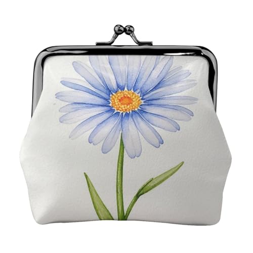 Daisy Flower Picture Print Damengeldbörse, leicht, exquisit, wasserdicht, kleine Tasche für Münzen, Karten von HTTUP