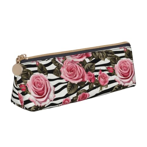HTTUP Federmäppchen, Blumenmuster, gestreift, Blumenmuster, Zebramuster, großes Fassungsvermögen, Make-up-Tasche HTTUP Federmäppchen, Blumenmuster, gestreift, Blumenmuster, Zebramuster, großes Fassungsvermögen, Make-up-Tasche von HTTUP