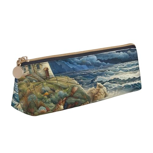 HTTUP The Seaside Lighthouse Federmäppchen, großes Fassungsvermögen, Motiv: Leuchtturm von HTTUP