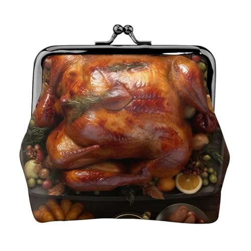 Happy Thanksgiving Damen Portemonnaie Leicht Truthahn Muster Exquisite Wasserdichte Kleine Tasche für Münzen Karten von HTTUP