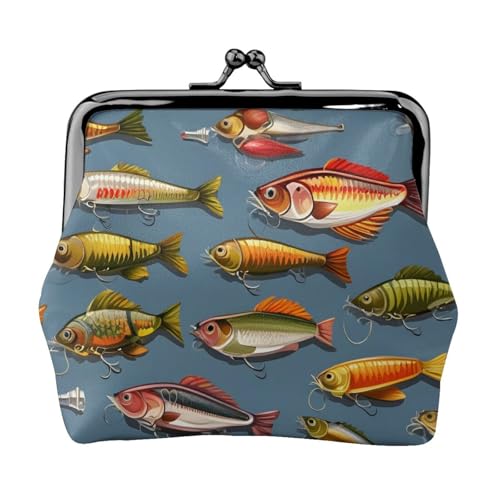 Leichte Angelköder-Brieftasche für Damen, exquisit, wasserdicht, kleine Tasche für Münzen und Karten von HTTUP