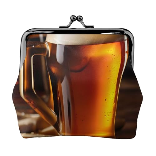Leichte Bier Muster Geldbörse Damen Exquisite Wasserdichte Kleine Münztasche Kartenhalter von HTTUP