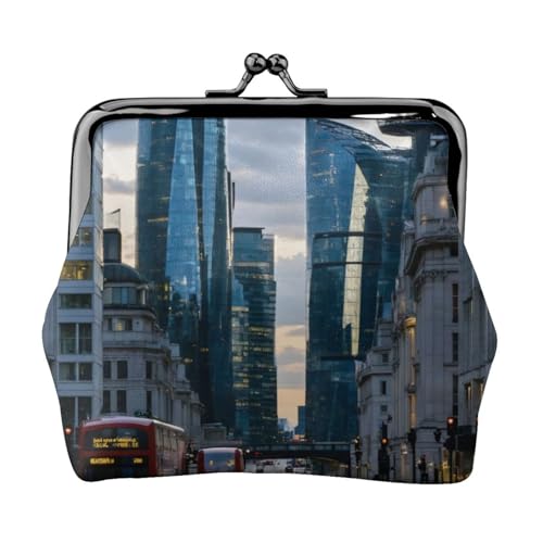 Leichte Damen-Münzgeldbörse mit London-Druck, exquisit, wasserdicht, kleine Tasche für Münzen, Karten von HTTUP