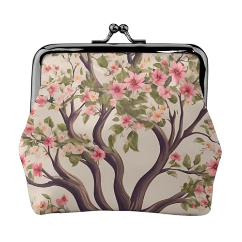 Leichte Geldbörse mit Blumenbaum für Damen, exquisit, wasserdicht, kleine Münztasche, Kartentasche von HTTUP