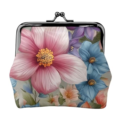 Leichte Geldbörse mit Blumenmuster für Damen, exquisite wasserdichte kleine Geldbörse für Münzen und Karten von HTTUP