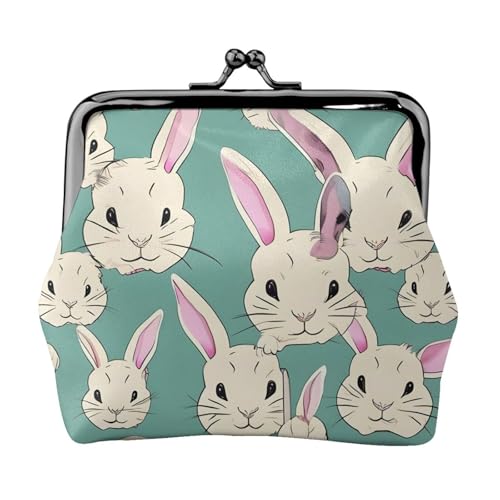 Leichte Geldbörse mit Häschen-Muster für Damen, exquisit, wasserdicht, kleine Münztasche, Kartentasche von HTTUP